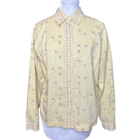 Patagonia Organic Cotton Button Down Top. Size 10 - Picture 1 of 6